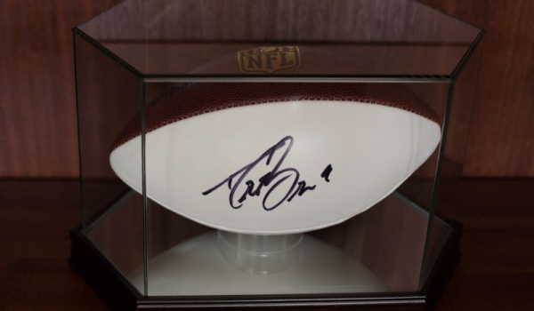 drew brees autographed football